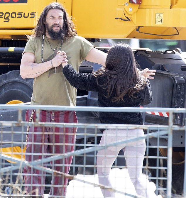 Jason Momoa proves he could do it all while practicing ballroom dancing on the set of Slumberland